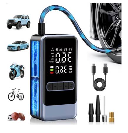 Tire Inflator Portable Air Compressor, 150PSI Cordless Air Pump for Car Tires 1
