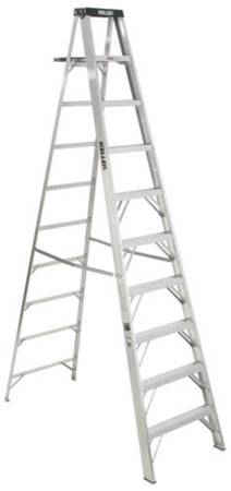 Used KELLER 10ft Type IA Aluminum Step Ladder 910 Great Used Condition 1