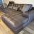 LIKE NEW Brown Leather Natuzzi Sectional Sofa 4 thumbnail