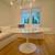 Authentic Eero Saarinen for Knoll Tulip Dining Table - White Abarescato Marble - 1 thumbnail