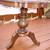 Wood round side tables 2 PC-with carved wood and brass and copper inla 8 thumbnail