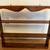 Antique solid cherry dovetail wall shelf 30” x 26” 2 thumbnail