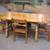 1930s Coronado Dining Set With 4 Chairs Rope Trim Hand Painted 1 thumbnail