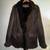John Varvatos Collection Brown Leather Lambskin Shearling Fur Designer Coat Size 5 thumbnail