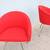 Modern Haworth Collaborate Red Swivel Side Chairs - a Pair Like New 11 thumbnail