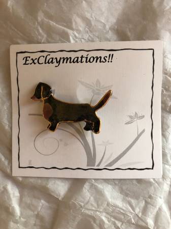 NEW Dachshund dog brooch/pin - $20 (san carlos)63470640727681120