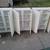 Set 12 white kitchen cabinets from the 1990s, top cabinets are full height to 8- 9 thumbnail