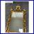 Antique Rococo Scroll Carved Gilt Wood Wall Mirror 4 thumbnail