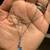 Brand New 14K White Gold Necklace with Natural Blue Topaz Stones 3 thumbnail