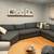 Grey sectional sofa like new 4 thumbnail