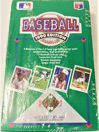 1990 Upper Deck Baseball Factory Sealed Box (36 packs) Nice/Clean 1