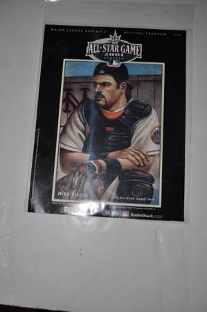 2001 NEW YORK METS MIKE PIAZZA FOX RADIOSHACK MLB ALL STAR GAME PHOTO 1