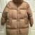 ZARA Down Feather Puffer Coat, Womens Oversized S, Thermal Beige 6 thumbnail