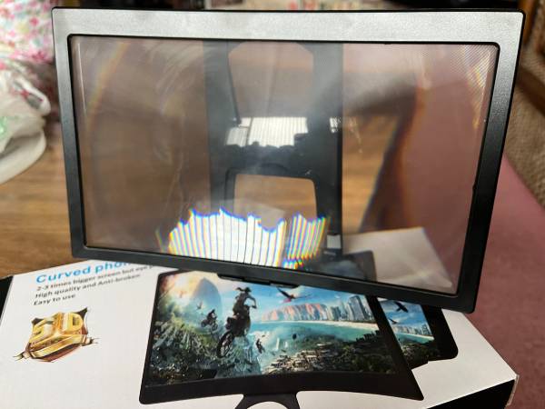 HD Magnifier Curve 12" Screen For Smart Phone 1