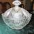 Vintage Extra Large Heavy Etched Crystal Covered Oval Candy Dish 1 thumbnail