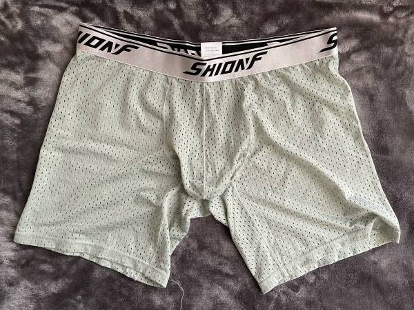 Men’s Boxer Brief – Size XL – Mint Green Mesh 1