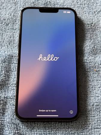 iPhone 13 Pro Max Graphite 128GB - UNLOCKED - with Apple Leather Case 1