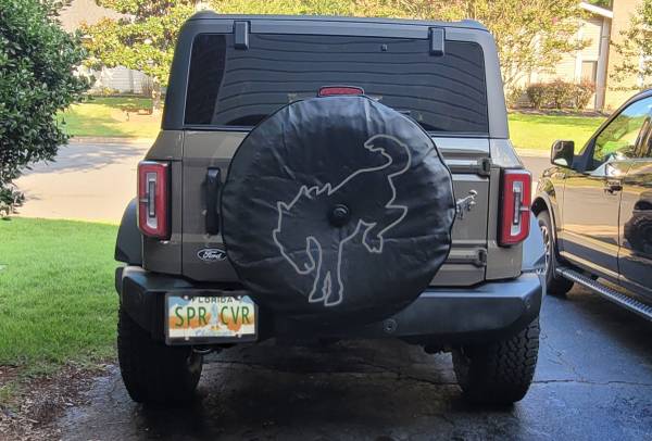 ✅ Premium Brawny Bronco Spare Tire Cover | Marine-Grade USA Made | Fit 1