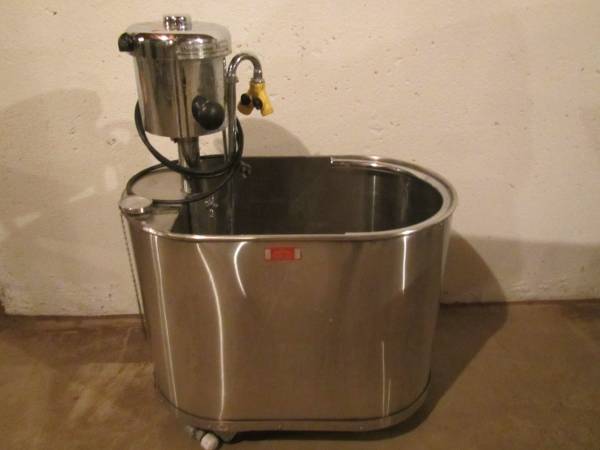 Logan portable stainless steel hydro therapy whirlpool tub 1
