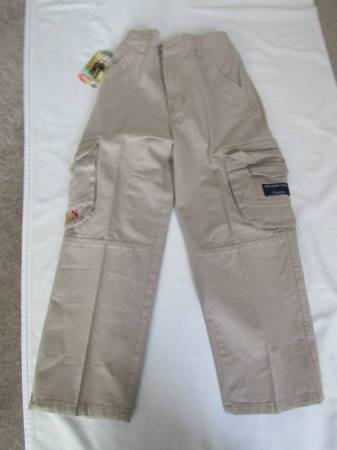 New Boys Size 8 Alexander Julian Brand Tan Pants 1