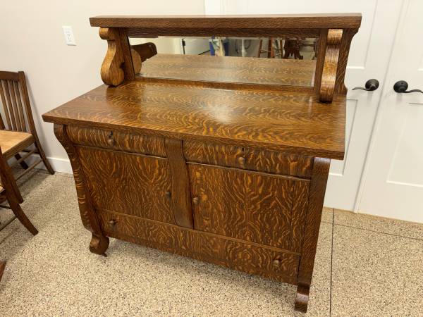 Oak Empire Buffet with Mirror 1
