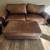 Leather sofa and ottoman 1 thumbnail