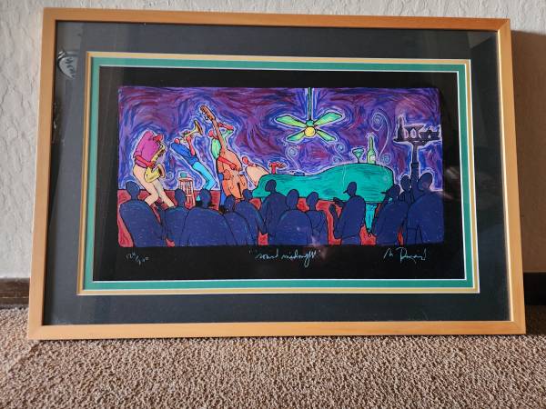 Matt Rinard "Round Midnight" Limited Edition Serigraph Signed. 1