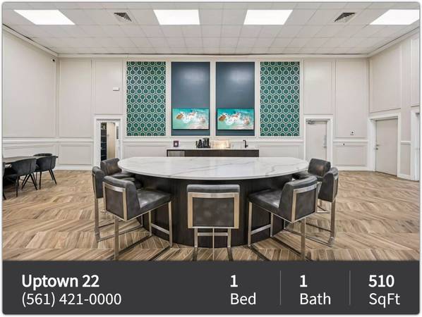 $1,500 / 1br - 510ft2 - Ready for a change? This 1 BR, 510 Sq Ft is a breath of fresh air. (West Palm Beach)64051007705473121