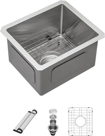 New 16 Gauge Stainless Steel Single Bowl Sink 13x15x9 1