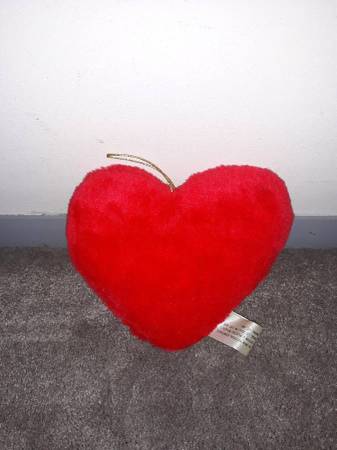 Plush Red Stuffed Heart Pillow 1
