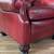 Ethan Allen Burgundy Leather Chesterfield Reclining Lounge Chair 8 thumbnail