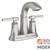 MOEN Ayda 4 in. Centerset 2-Handle Bathroom Faucet in Spot Resist Nick 1 thumbnail