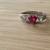 Ruby and CZ ring 1 thumbnail