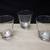 SHERIDAN SILVER COMPANY 3 PLACE CONDIMENT RELISH SERVER W/ GLASS BOWLS 3 thumbnail