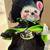 ANNALEE HALLOWEEN WITCH MOUSE IN BLACK W GREEN TRIM CARRYING BIRD, 202 1 thumbnail