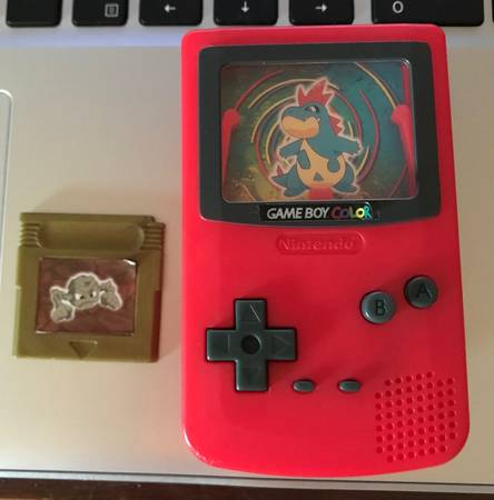 BURGER KING 2000 POKEMON MINI GAMEBOY RED CROCONAW 1
