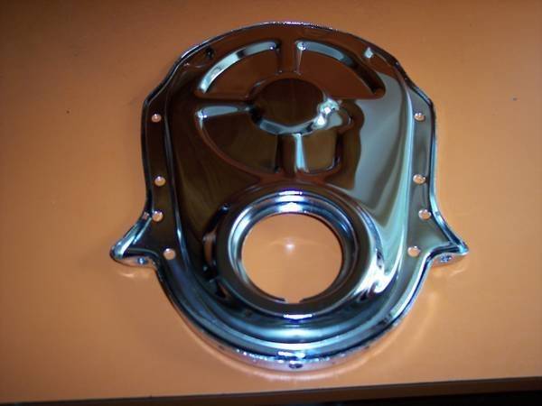 NEW CHEVY BIG BLOCK CHROME TIMING COVER 1