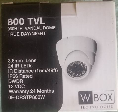 WBOX 800 TVL Security Camera 1
