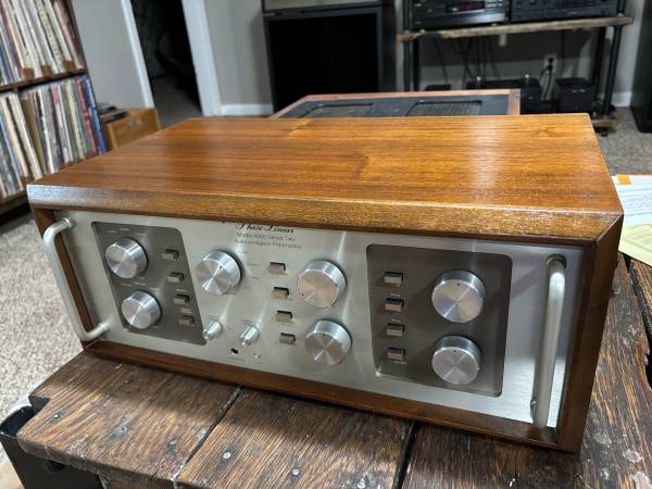 Phase Linear 4000 Series Two Preamp with walnut cabinet (recently refurbished) - $800 (Springfield)63443822275331122