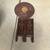 Vintage Moroccan Carved Wood Side Table / Stand 3 thumbnail