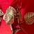 MACY'S HOLIDAY LANE GOLD IRON, FLOWERS & LEAVES ORNAMENT (Set of 2) 6 thumbnail
