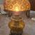Amber Glass Table Lamp from the 1970's 3 thumbnail