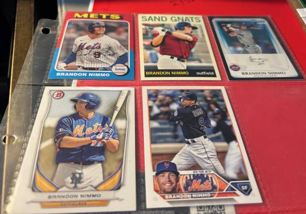 Brandon Nimmo Mets Fan Favorite baseball cards buy 1 or all 1