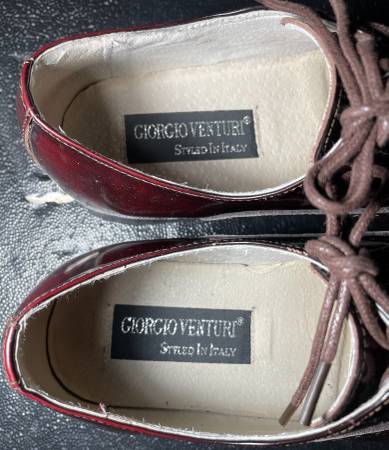 Zapatos de cuero Giorgio Venturi talla 9 #5925 burdeos, casi sin uso - $30 (Baldwin)63471465325059122