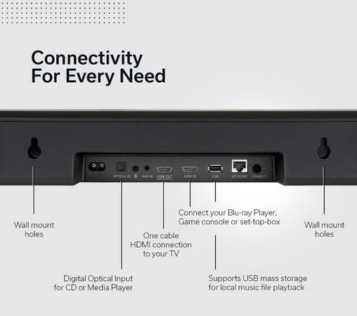 Denon Home 550 Wireless Soundbar with Dolby Atmos - $550 (Norwalk, CT)63443193260545123