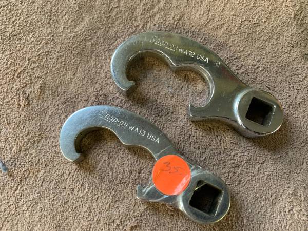 2 SnapOn 1/2"drive tie rod adjust tools 1