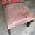 Traditional floral fabric leather vintage spanish side accent chair 4 thumbnail