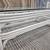 Stunning Rectangle White Bamboo Coffee Table with Glass Top! 1 thumbnail