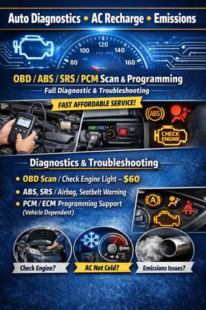 🚗 Auto Diagnostics  AC Recharge Emissions 1