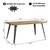 Homy Casa · Lancelot Modern Dining Table, Walnut Wood Finish 3 thumbnail